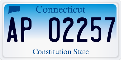 CT license plate AP02257
