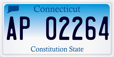CT license plate AP02264