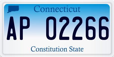 CT license plate AP02266