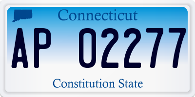 CT license plate AP02277