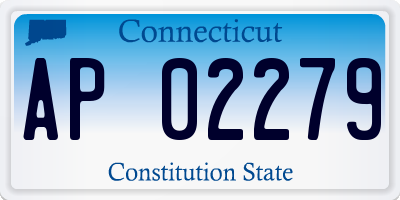 CT license plate AP02279