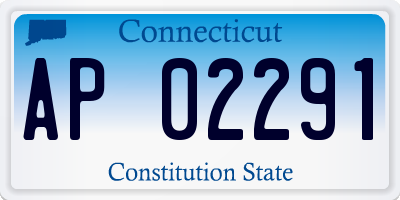 CT license plate AP02291