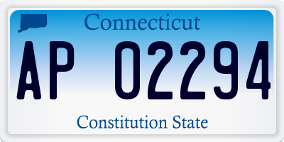 CT license plate AP02294