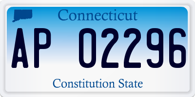 CT license plate AP02296