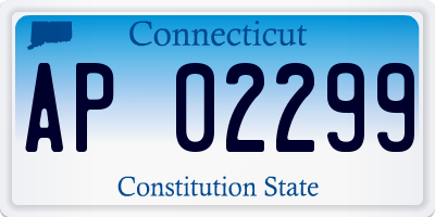 CT license plate AP02299