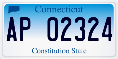 CT license plate AP02324
