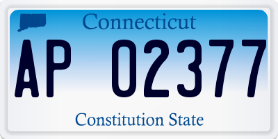 CT license plate AP02377