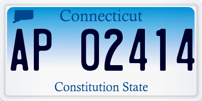CT license plate AP02414