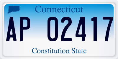 CT license plate AP02417