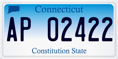 CT license plate AP02422