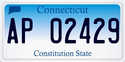 CT license plate AP02429