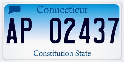 CT license plate AP02437