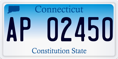 CT license plate AP02450