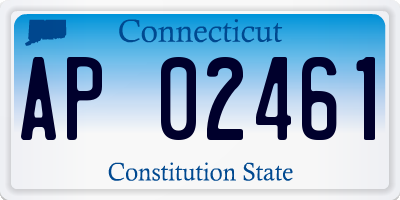 CT license plate AP02461