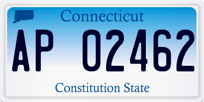 CT license plate AP02462