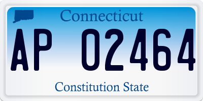 CT license plate AP02464