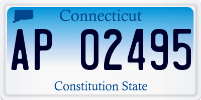 CT license plate AP02495