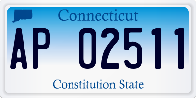CT license plate AP02511