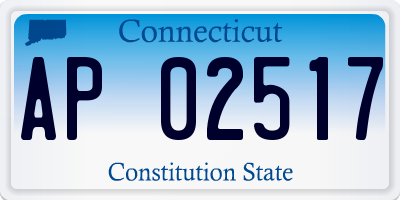 CT license plate AP02517