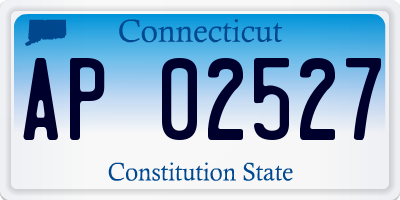 CT license plate AP02527
