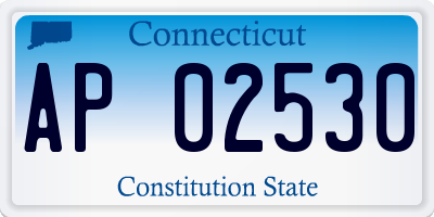 CT license plate AP02530