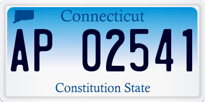 CT license plate AP02541