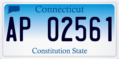 CT license plate AP02561