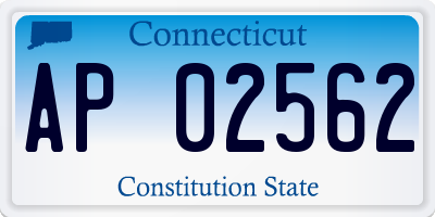CT license plate AP02562