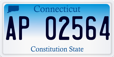CT license plate AP02564