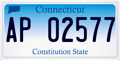 CT license plate AP02577