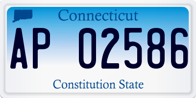 CT license plate AP02586
