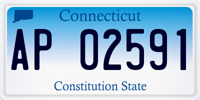 CT license plate AP02591