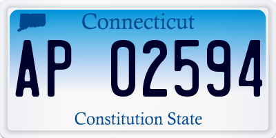 CT license plate AP02594