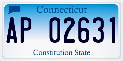 CT license plate AP02631