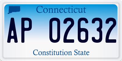 CT license plate AP02632