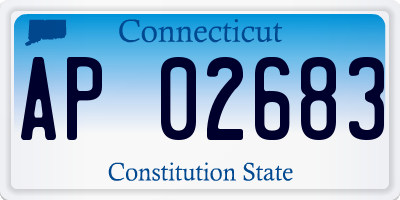 CT license plate AP02683