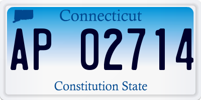 CT license plate AP02714