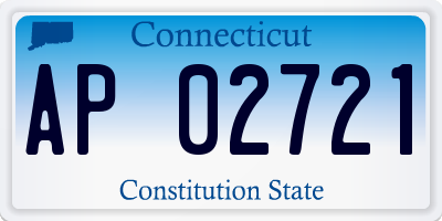 CT license plate AP02721