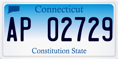 CT license plate AP02729