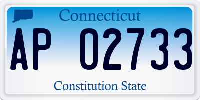 CT license plate AP02733