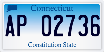 CT license plate AP02736