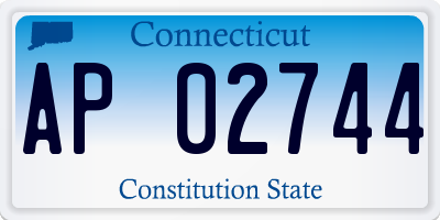 CT license plate AP02744