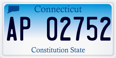 CT license plate AP02752