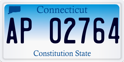 CT license plate AP02764