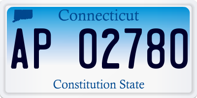 CT license plate AP02780