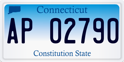 CT license plate AP02790