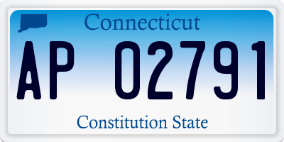 CT license plate AP02791