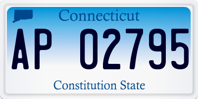 CT license plate AP02795