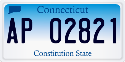 CT license plate AP02821