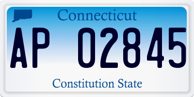 CT license plate AP02845